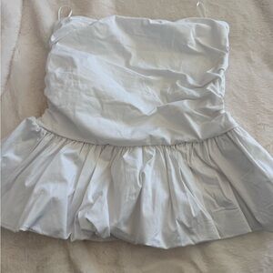 Francesca's Collections White Strapless Top